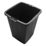 Wkład do kosza na śmieci plastikowy 90L 61x49x51 cm czarny MTP005229