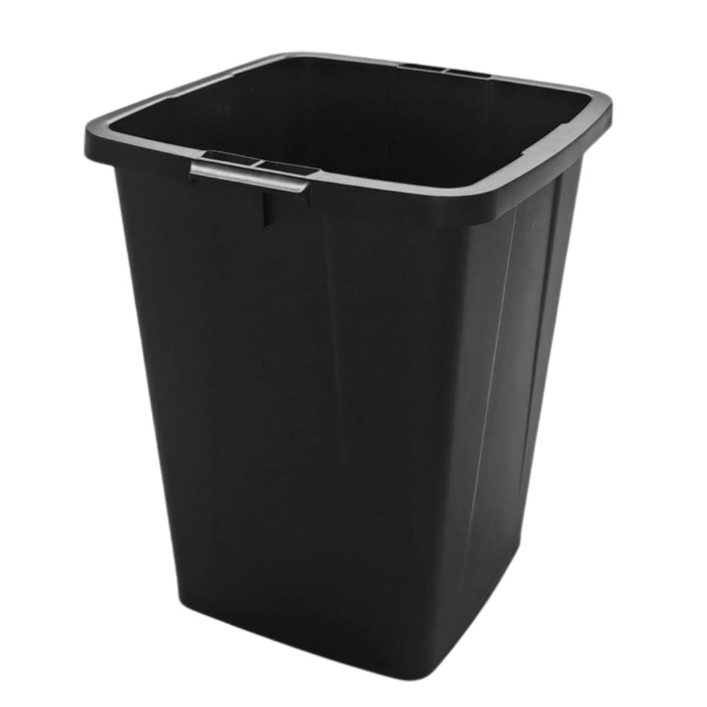 Wkład do kosza na śmieci plastikowy 90 l 61x49x51 cm czarny MTP005229