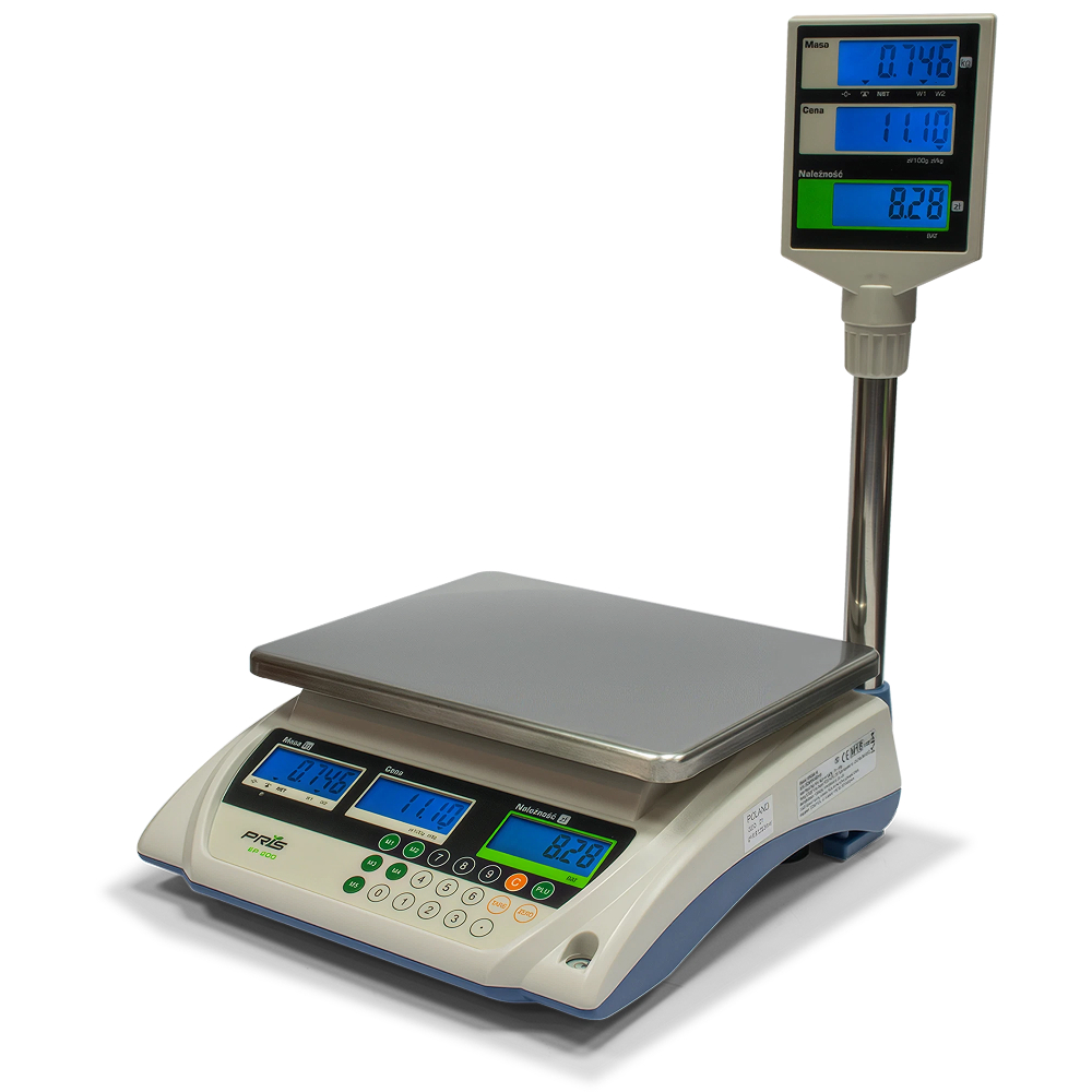 Waga kalkulacyjna PRIS EP-200T 15kg wysięgnik akumulator
