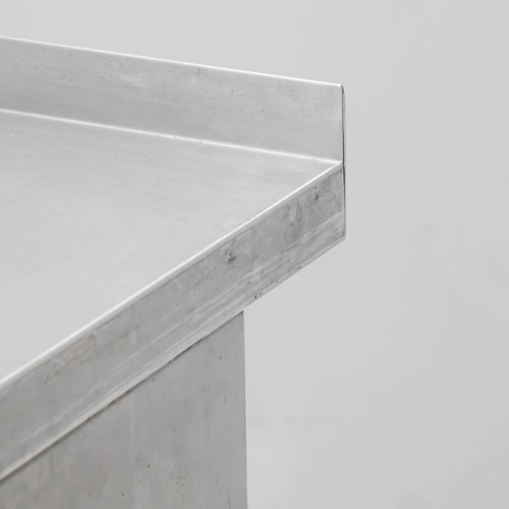 Stół gastronomiczny roboczy z szafką i rantem Dora Metal 100x70x85 cm stal nierdzewna MTP005703