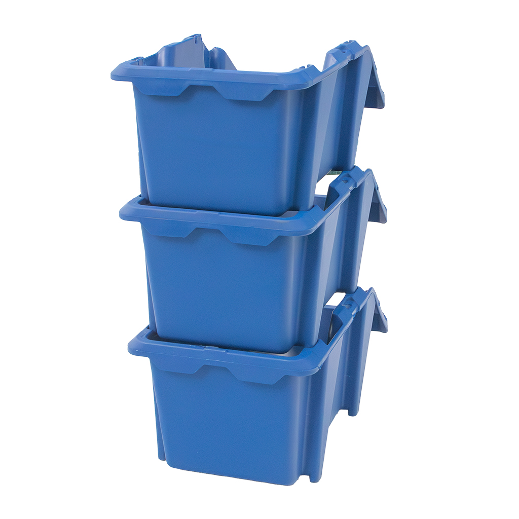 Pojemnik magazynowy kuweta warsztatowa Mega-M 15,5x25x12 cm plastikowy niebieski MTP005669