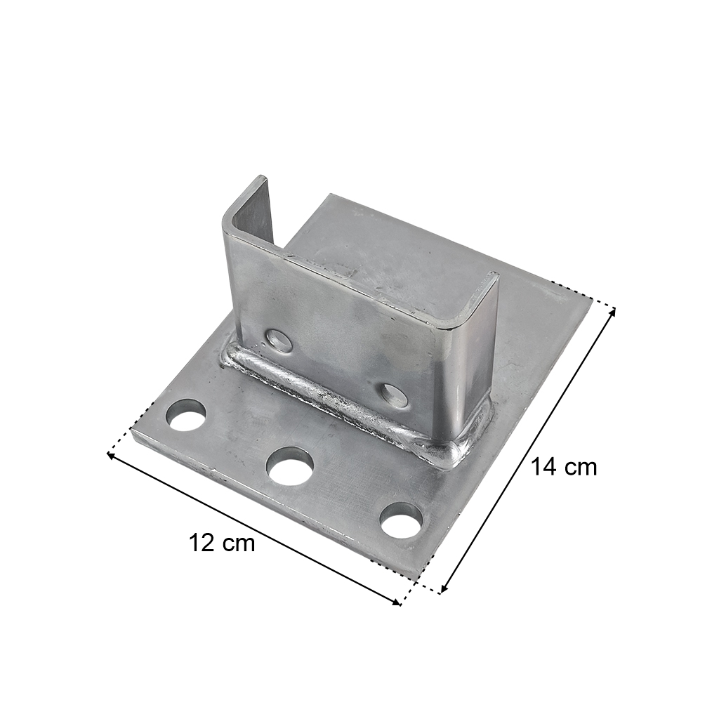 Stopa do słupa regału STOW G-14 cm W-12 cm ocynk (PNAB0014) do PNFB12 i PNFB16