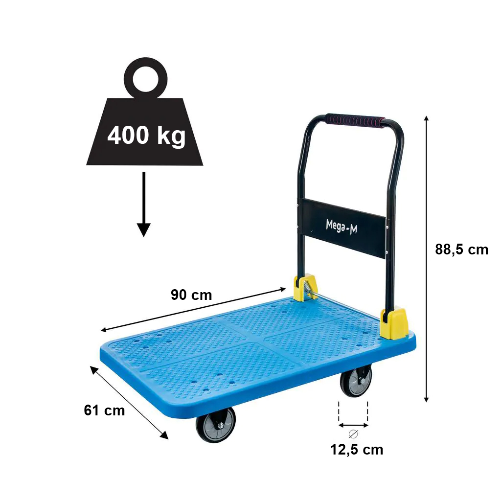 Wózek platformowy składany Mega-M 400 kg M