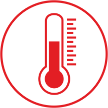 ikona piktogram temperatura