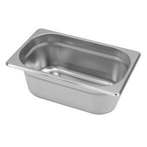 Zdjęcie produktu: Pojemnik GN 1/4 ze stali nierdzewnej Mega-M 26,5x16,2x10cm