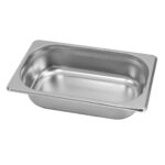 Zdjęcie produktu: Pojemnik GN 1/4 ze stali nierdzewnej Mega-M 26,5x16,2x6,5cm