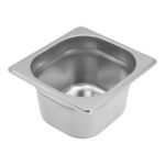 Zdjęcie produktu: Pojemnik GN 1/6 ze stali nierdzewnej Mega-M 17,6x16,2x10 cm