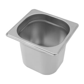 Zdjęcie produktu: Pojemnik GN 1/6 ze stali nierdzewnej Mega-M 17,6x16,2x15 cm