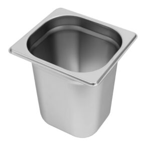 Zdjęcie produktu: Pojemnik GN 1/6 ze stali nierdzewnej Mega-M 17,6x16,2x20 cm