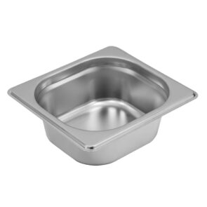 Zdjęcie produktu: Pojemnik GN 1/6 ze stali nierdzewnej Mega-M 17,6x16,2x6,5 cm