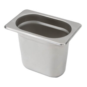 Zdjęcie produktu: Pojemnik GN 1/9 ze stali nierdzewnej Mega-M 17,6x10,8x15 cm