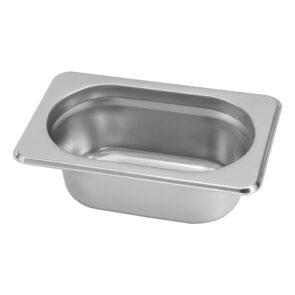 Zdjęcie produktu: Pojemnik GN 1/9 ze stali nierdzewnej Mega-M 17,6x10,8x6,5 cm