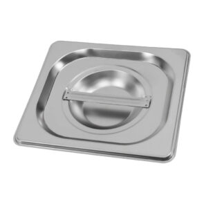 Zdjęcie produktu: Pokrywka do GN 1/6 ze stali nierdzewnej Mega-M 17,6x16,2 cm