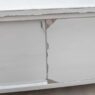 Stół gastronomiczny ze stali nierdzewnej centralny z szafką Mega-M 180x60x85 cm pogięty MTP005889