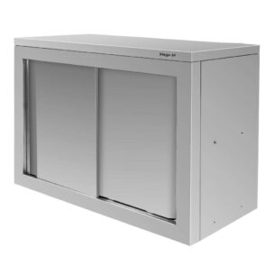 Zdjęcie produktu: Szafka gastronomiczna wisząca z drzwiami przesuwnymi 80x40x60 cm stal nierdzewna