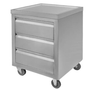 Zdjęcie produktu: Szafka mobilna z trzema szufladami Mega-M 60x60x85 cm stal nierdzewna