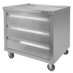 Zdjęcie produktu: Szafka mobilna z trzema szufladami Mega-M 80x60x85 cm stal nierdzewna