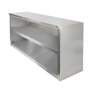 Szafka wisząca ze stali nierdzewnej otwarta Mega-M 120x40x60 cm