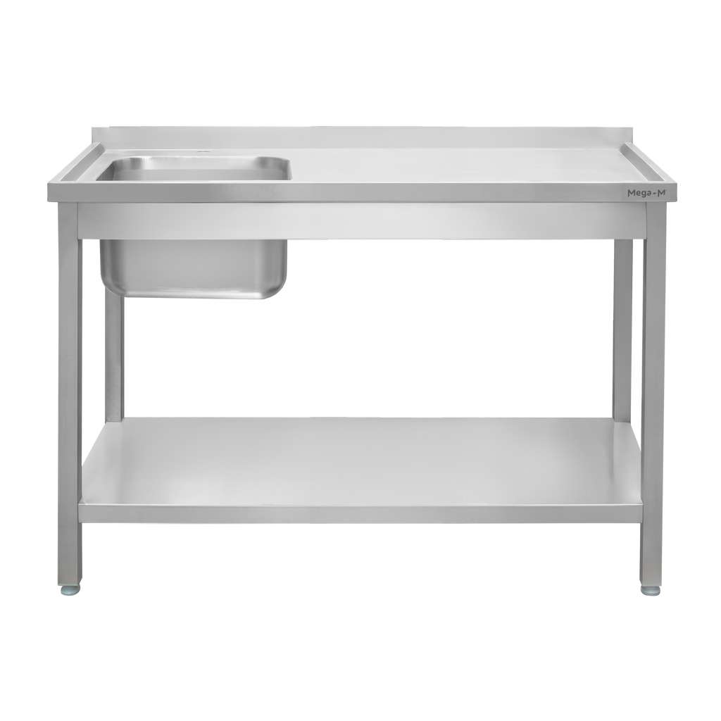 zlew gastronomiczny spawany, zlew ze stali nierdzewnej, stół gastronomiczny ze zlewem