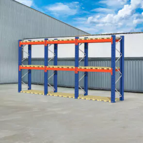 Regał magazynowy paletowy WDX 0+2 H-360 cm L-850 cm 2400 kg nośność na parę trawersów
