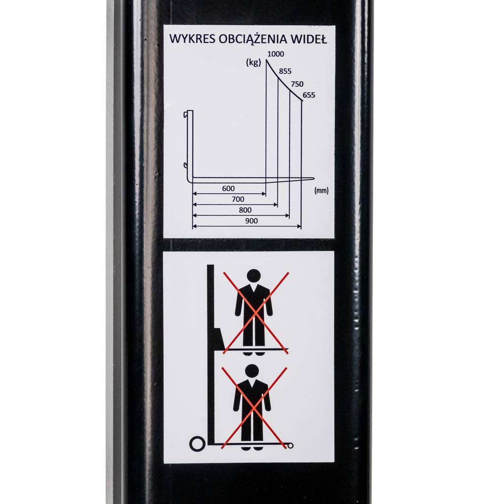 Wózek paletowy masztowy ZAKREM WRP3-1003MST NTN L-115 cm podnoszenie 161 cm MTP006099