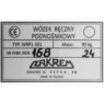 Wózek platformowy nożycowy ZAKREM WRP1 0301 300 kg platforma 91x60 cm podnoszenie 128 cm MTP006096