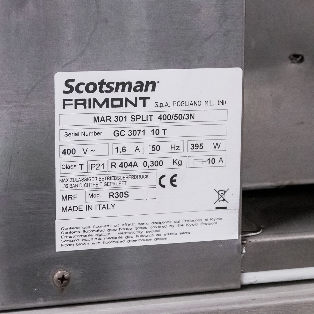 Łuskarka do lodu SCOTSMAN FRIMONT MAR 301 SPLIT 129.7x66.1x52 cm