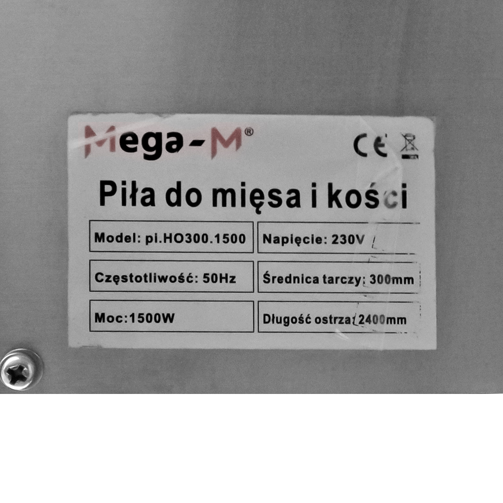 Piła do mięsa i kości Mega-M MM-PI.HO300.1500 POSERWIOSWA MTP006430