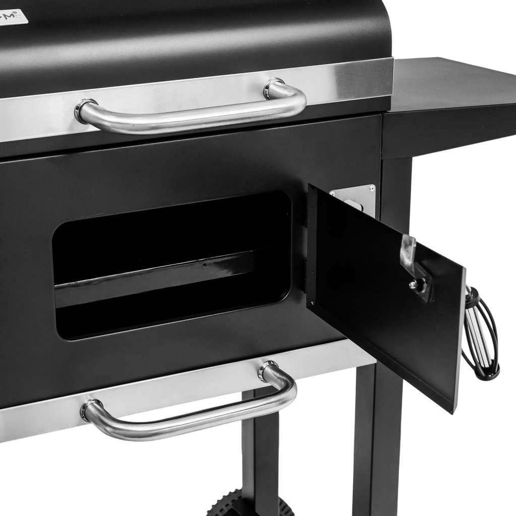 grill ogrodowy, grill ogrodowy z pokrywą, wózek węglowy ogrodowy