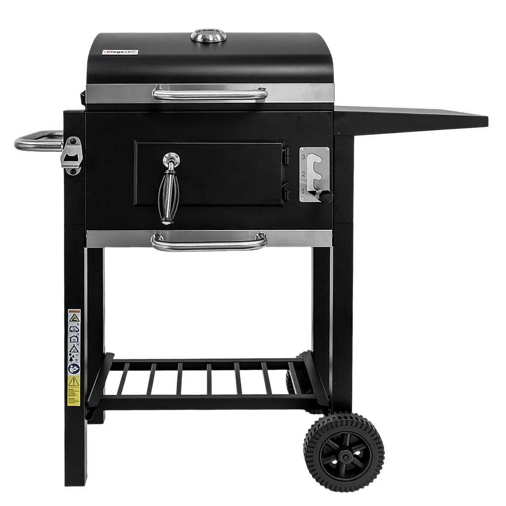 grill ogrodowy, grill ogrodowy z pokrywą, wózek węglowy ogrodowy