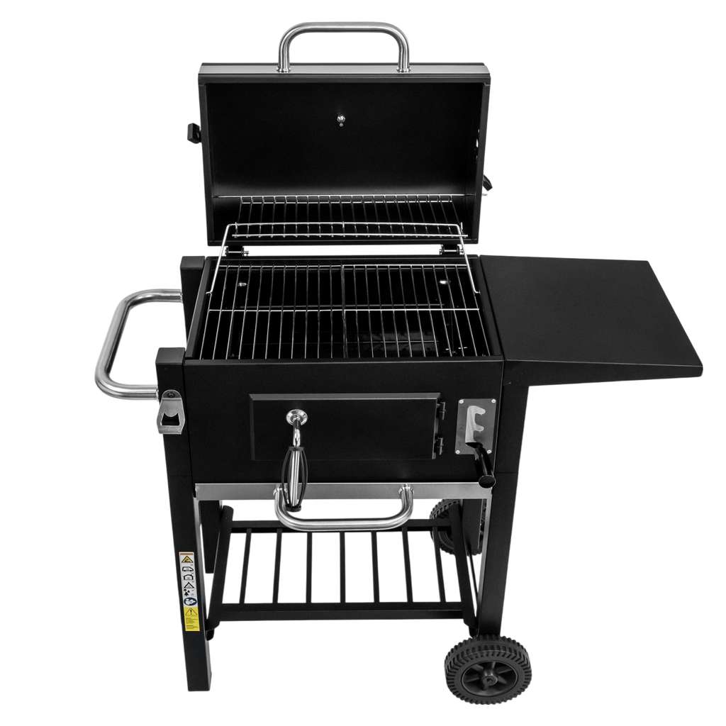 grill ogrodowy, grill ogrodowy z pokrywą, wózek węglowy ogrodowy