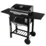 grill ogrodowy, grill ogrodowy z pokrywą, wózek węglowy ogrodowy