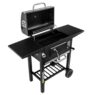 grill ogrodowy, grill ogrodowy z pokrywą, wózek węglowy ogrodowy
