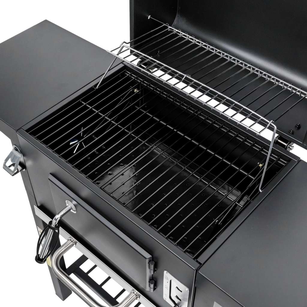 grill ogrodowy, grill ogrodowy z pokrywą, wózek węglowy ogrodowy