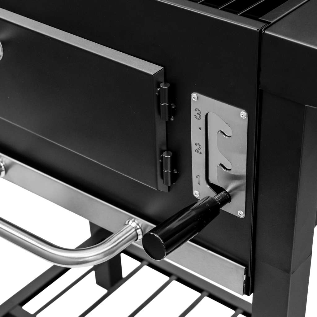 grill ogrodowy, grill ogrodowy z pokrywą, wózek węglowy ogrodowy