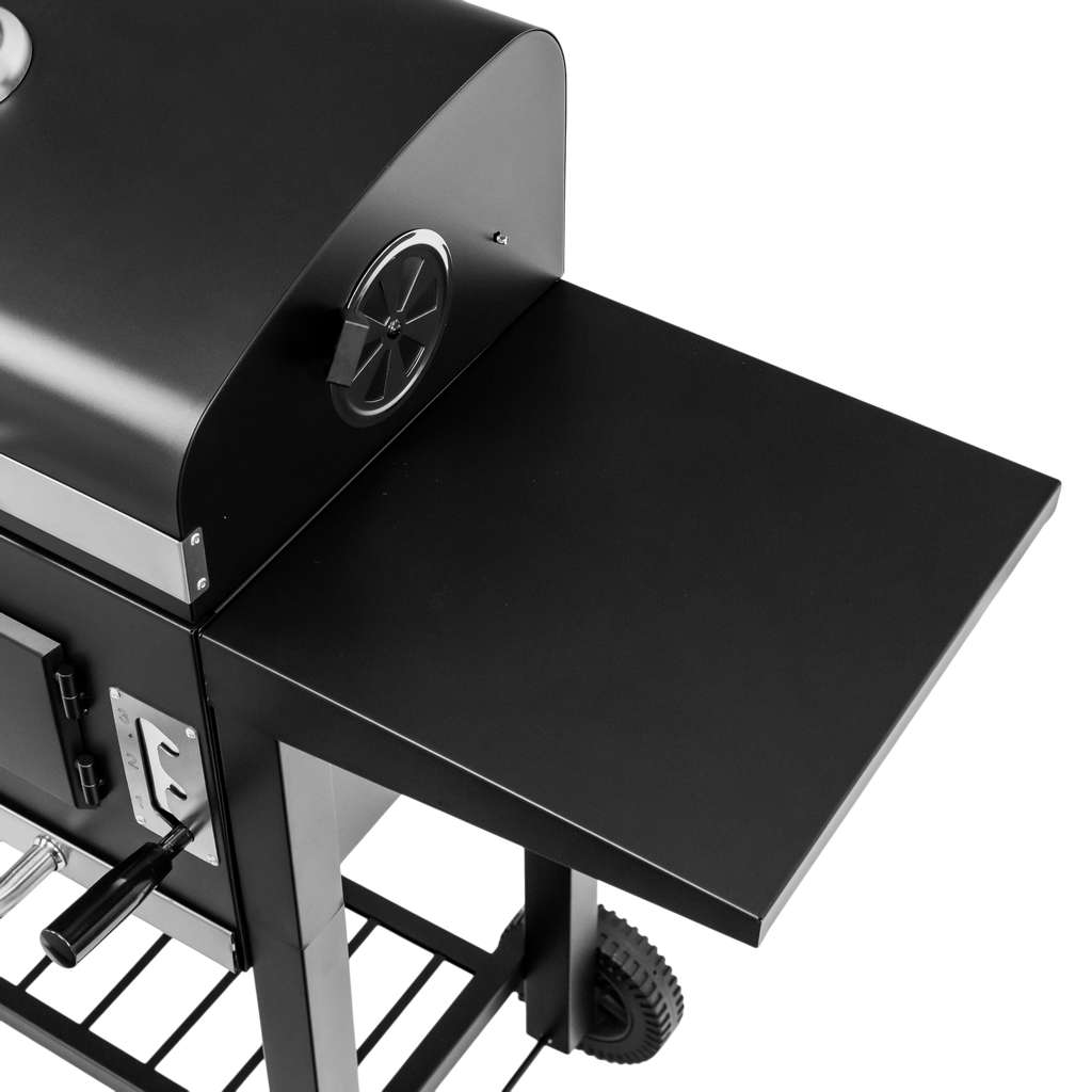 grill ogrodowy, grill ogrodowy z pokrywą, wózek węglowy ogrodowy