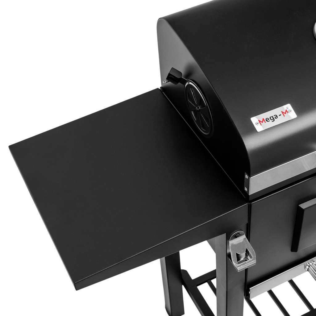 grill ogrodowy, grill ogrodowy z pokrywą, wózek węglowy ogrodowy