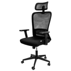 Zdjęcie produktu: Fotel biurowy obrotowy FURVERO Norma BP/A1D/L1D/H1D czarny spełnia wymogi BHP