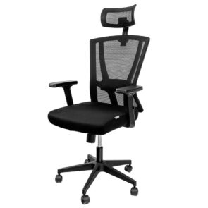 Zdjęcie produktu: Fotel biurowy obrotowy FURVERO Zenith BP/A2D/L2D/H2D/S czarny spełnia wymogi BHP