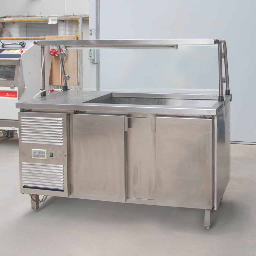 Lada chłodnicza sałatkowa, Witryna chłodnicza gastronomiczna, Profesjonalna lada chłodnicza, Lada chłodnicza dwudrzwiowa, Lada chłodnicza do restauracji, Lada chłodnicza z szybą, Urządzenie chłodnicze do gastronomii, Bufet chłodniczy do sałatek, Ekspozycyjna lada chłodnicza, Chłodzona witryna do sałatek