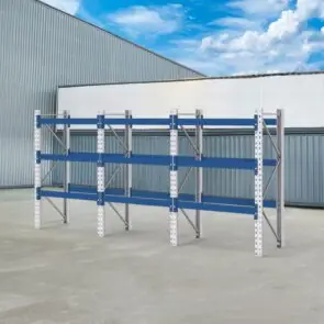 Regał magazynowy paletowy BITO 0+3 H-230 cm L-850 cm 500 kg nośność na parę trawersów