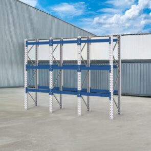 Regał magazynowy paletowy BITO 0+3 H-300 cm L-620 cm 3000 kg nośność na parę trawersów