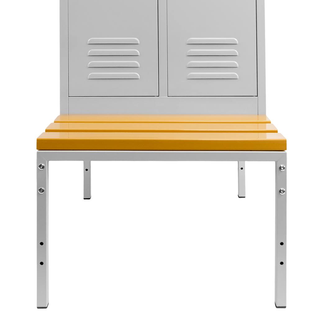 Szafka ubraniowa pracownicza szara z przegrodami S-60 cm