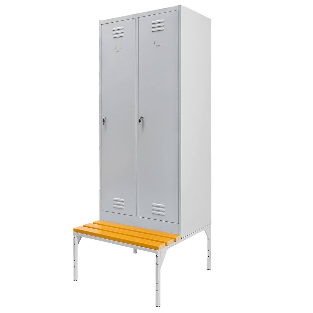 Ubraniowa szafka BHP na podstawie z nóżkami S-80 cm