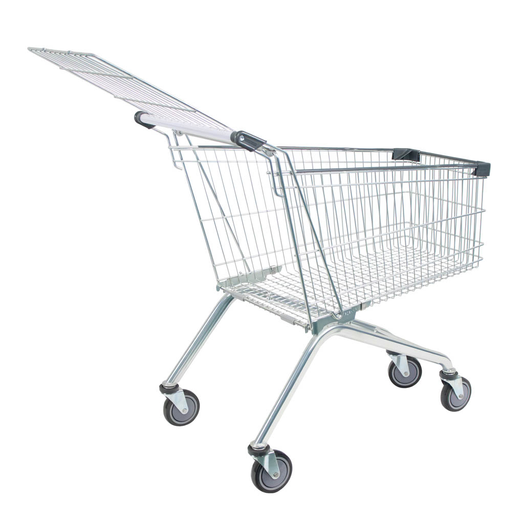 wózek sklepowy, wózek zakupowy, wózek do sklepu samoobsługowego, wózek metalowy, wózek na zakupy, wózek sklepowy z koszem, wytrzymały wózek sklepowy