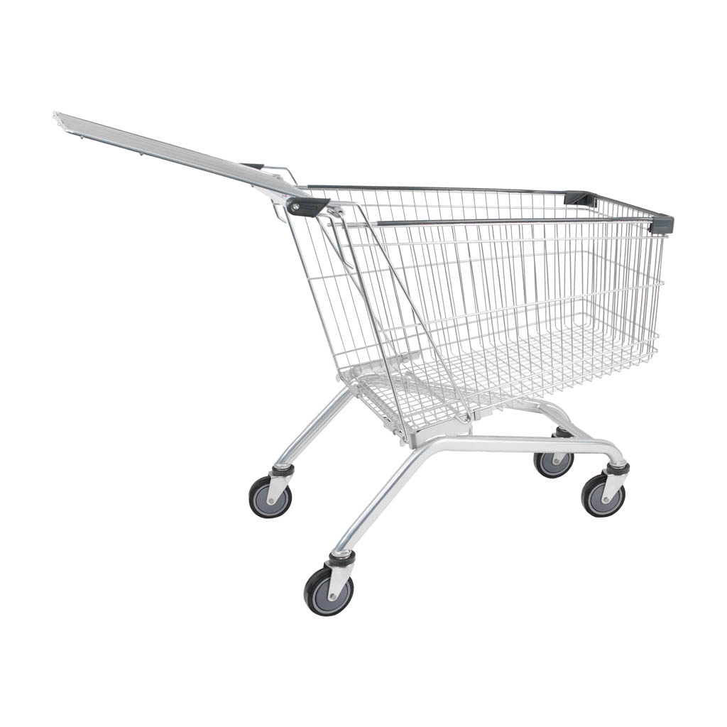 wózek sklepowy, wózek zakupowy, wózek do sklepu samoobsługowego, wózek metalowy, wózek na zakupy, wózek sklepowy z koszem, wytrzymały wózek sklepowy