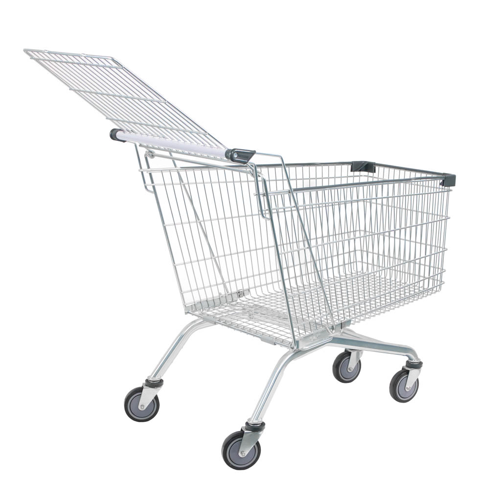wózek sklepowy, wózek zakupowy, wózek do sklepu samoobsługowego, wózek metalowy, wózek na zakupy, wózek sklepowy z koszem, wytrzymały wózek sklepowy