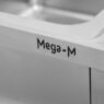 Zlew gastronomiczny jednokomorowy z maskownicą, półką i syfonem z rurą odpływową Mega-M