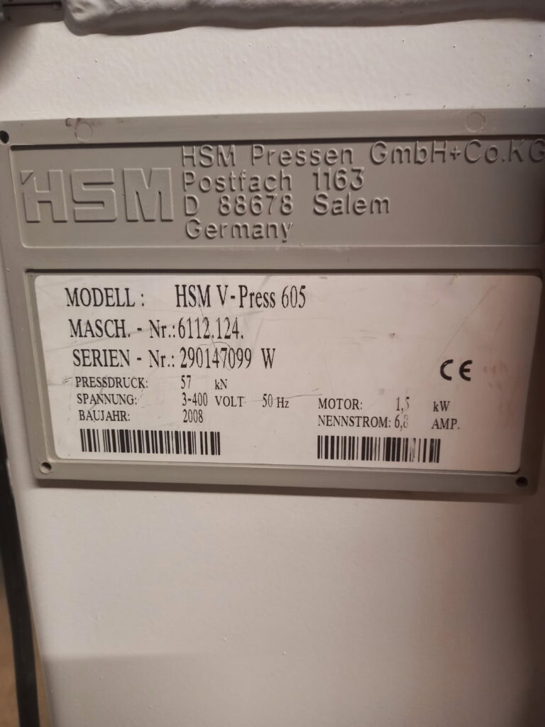 Belownica prasa do makulatury HSM