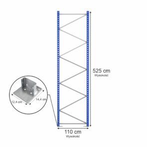 Rama STOW PNFB15 H-525 cm G-110 cm W-10 cm niebieska (w elementach)